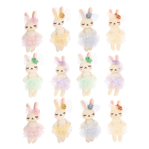 ORFOFE 12 Stück Teiliges Kleine Weiche Bunny Stofftiere für DIY Haarschmuck Handgefertigte Ausgestopfte Hasenpuppen in Farben Niedliche Kaninchen-Dekoration für Frühlings Bastelprojekte ORFOFE 12 Stück Teiliges Kleine Weiche Bunny Stofftiere für DIY Haarschmuck Handgefertigte Ausgestopfte Hasenpuppen in Farben Niedliche Kaninchen-Dekoration für Frühlings Bastelprojekte von ORFOFE