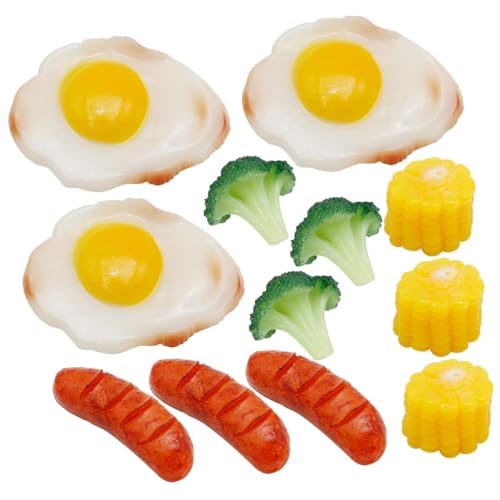 ORFOFE 12 Stück Teiliges Lebensnaher Spiellebensmittel Maiskolben Brokkoli und Spiegelei Detailreiches Dekorationsmodell für Wohnräume Realistische Küchenrequisite ORFOFE 12 Stück Teiliges Lebensnaher Spiellebensmittel Maiskolben Brokkoli und Spiegelei Detailreiches Dekorationsmodell für Wohnräume Realistische Küchenrequisite von ORFOFE