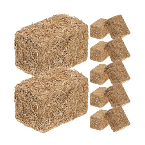 ORFOFE 12 Stück Teiliges Mini Heuballen Realistische Stapelbare Strohballen Deko für Puppenhaus DIY Herbstdeko Miniatur Heuraufe für Tisch und Garten ORFOFE 12 Stück Teiliges Mini Heuballen Realistische Stapelbare Strohballen Deko für Puppenhaus DIY Herbstdeko Miniatur Heuraufe für Tisch und Garten von ORFOFE