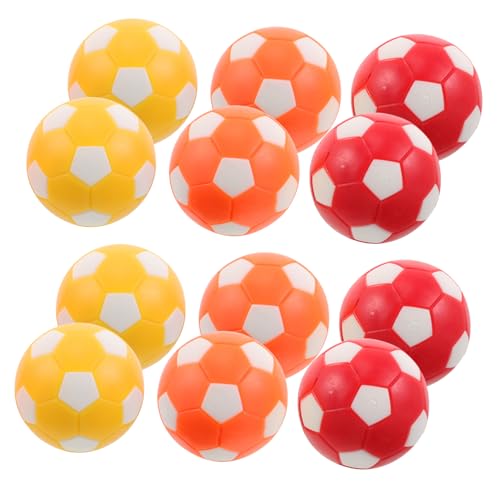 ORFOFE 12 Stück Teiliges Mini Tischfußball Bälle Offizielle Kicker Kugeln für Tischkicker Ersatz Langlebig Hygienisch Glatte Oberfläche für Kinderpartys und Desktop Fußballspiele von ORFOFE