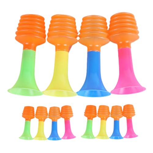 ORFOFE 12 Stück Teiliges Mini tröten Bunte Partyhörner Laute Luftdruck spielzeuge Partydeko für Geburtstage und Festlichkeiten Tragbar und Kindgerecht von ORFOFE