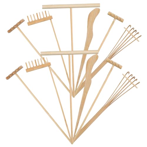 ORFOFE 12 Stück Teiliges Miniatur Holzrechen für Sandkästen und Zen Garten Leichtes Tisch gartentool Rustikale Dekoration Praktische Handrechen für Topfpflanzen DIY Geschenk ORFOFE 12 Stück Teiliges Miniatur Holzrechen für Sandkästen und Zen Garten Leichtes Tisch gartentool Rustikale Dekoration Praktische Handrechen für Topfpflanzen DIY Geschenk von ORFOFE