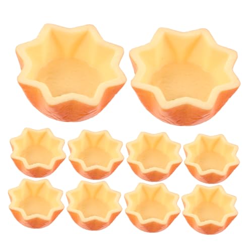 ORFOFE 12 Stück Teiliges Miniatur Kuchenformen Realistische Fake Cupcake Liner für Puppenhaus Vielseitige DIY Back und Bastelsets Detailgetreue Simulation für Partydekoration von ORFOFE