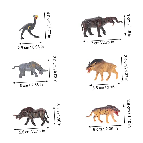 ORFOFE 12 Stück Teiliges Realistische Miniatur Waldtiere Lernspielzeug und Desktop Deko Pädagogische Tierfiguren für Kinderzimmer Fördert und Kreativität Bunte Sammlung für Jungen und von ORFOFE