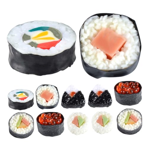 ORFOFE 12 Stück Teiliges Realistisches Sushi mit Nori Sushi Figuren Detailgetreue Japanische Lebensmittelmodelle als Fotorequisiten Dekoration und Sammlerstücke ORFOFE 12 Stück Teiliges Realistisches Sushi mit Nori Sushi Figuren Detailgetreue Japanische Lebensmittelmodelle als Fotorequisiten Dekoration und Sammlerstücke von ORFOFE