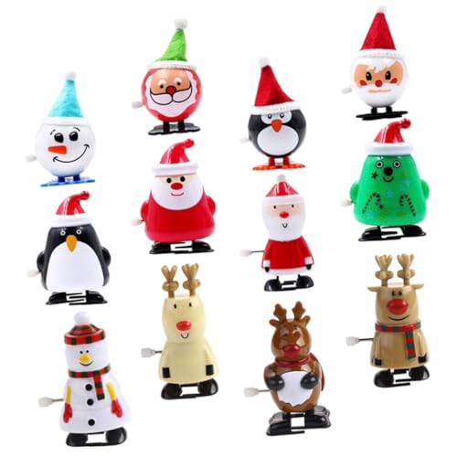ORFOFE 12 Stück Teiliges Weihnachtsaufziehspielzeug mit Lustigen Bunten Laufmechanismus Kreative Weihnachtsmann Mini Uhrwerkfiguren für Weihnachtsfeiern und Partydekoration ORFOFE 12 Stück Teiliges Weihnachtsaufziehspielzeug mit Lustigen Bunten Laufmechanismus Kreative Weihnachtsmann Mini Uhrwerkfiguren für Weihnachtsfeiern und Partydekoration von ORFOFE