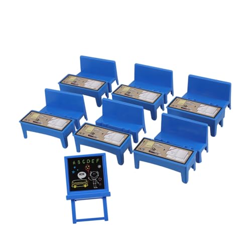ORFOFE 13 Stück Miniatur Möbel Set für Puppenhaus Teiliges Schulmöbel Set mit Schreibtisch Stühlen und Tafel für Kreatives und Pädagogische Aktivitäten ORFOFE 13 Stück Miniatur Möbel Set für Puppenhaus Teiliges Schulmöbel Set mit Schreibtisch Stühlen und Tafel für Kreatives und Pädagogische Aktivitäten von ORFOFE