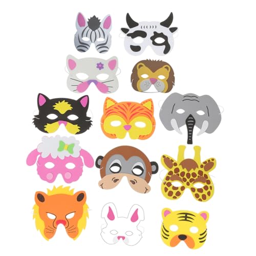 ORFOFE 13 Stück Teiliges Tiermasken zum Bemalen Leichte DIY Kostümmasken aus Stabilem Material Wiederverwendbar für Tierpartys Halloween Cosplay Festival und Maskerade ORFOFE 13 Stück Teiliges Tiermasken zum Bemalen Leichte DIY Kostümmasken aus Stabilem Material Wiederverwendbar für Tierpartys Halloween Cosplay Festival und Maskerade von ORFOFE