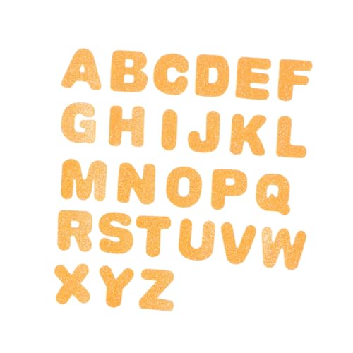 ORFOFE 130 Stück Teiliges Bunte Selbstklebende Buchstabenaufkleber aus Eva Vliesstoff Glitzernd Dekorativ für DIY Bastelprojekte Vielseitig Einsetzbar für Kunst Party und Schuldeko von ORFOFE
