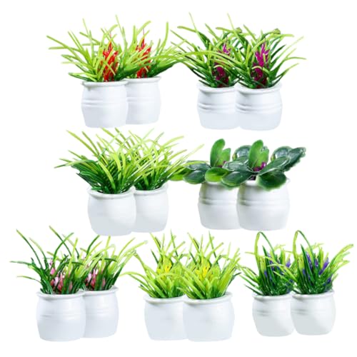 ORFOFE 14pcs Miniatur Künstliche Topfpflanzen Hause Dekoration Miniatur Bonsai Für Häuser Foto Requisiten Set ORFOFE 14pcs Miniatur Künstliche Topfpflanzen Hause Dekoration Miniatur Bonsai Für Häuser Foto Requisiten Set von ORFOFE