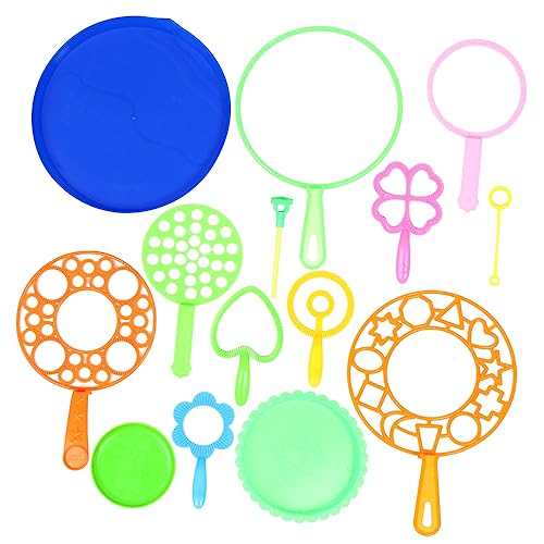 ORFOFE 14Stücke Buntes Teiliges Bubble Zauberstab Set für Spaßige Seifenblasen für Outdoor Events Geburtstagsfeiern und Hochzeiten Sicheres und Leichtes Blasenspielzeug für Ab Jahren von ORFOFE