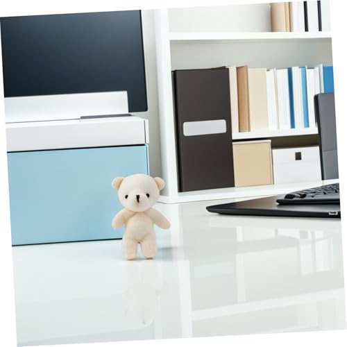 ORFOFE 15 Stück Teiliges Plüsch Bär Schlüsselanhänger Weiche Kleine Bärenpuppe als Hängende Dekoration für Taschen Rucksäcke und Schlüsselbund Leichtes Stofftier Geschenk für Jugendliche von ORFOFE