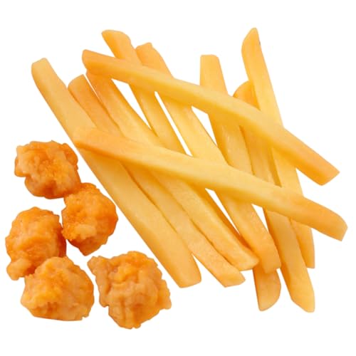 ORFOFE 15 Stück Teiliges Realistische Fake Pommes Frites und Hähnchen Modelle aus Langlebigem PVC für Spielküche und Restaurantdekoration Detailgetreues Fastfood für Buffets ORFOFE 15 Stück Teiliges Realistische Fake Pommes Frites und Hähnchen Modelle aus Langlebigem PVC für Spielküche und Restaurantdekoration Detailgetreues Fastfood für Buffets von ORFOFE