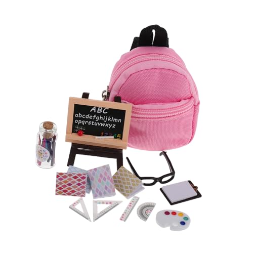 ORFOFE Miniatur-Schule Schreibwaren Set 1:12 Puppenhaus Lernwerkzeuge Rucksack Bücher Tafel Zubehör ORFOFE Miniatur-Schule Schreibwaren Set 1:12 Puppenhaus Lernwerkzeuge Rucksack Bücher Tafel Zubehör von ORFOFE