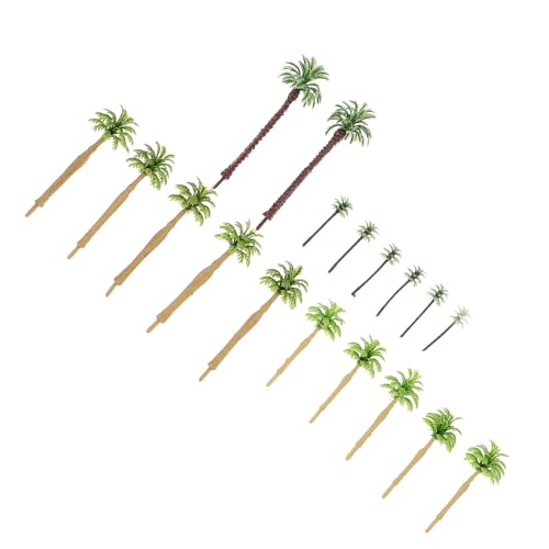 ORFOFE 17 Stück Teiliges Miniatur Bäumchen Stabilem Kunststoff Realistische Landschaftsdeko für Sandtisch Garten und DIY mikrolandschaften Detailreiche Mini Bäumchen in Verschiedenen von ORFOFE