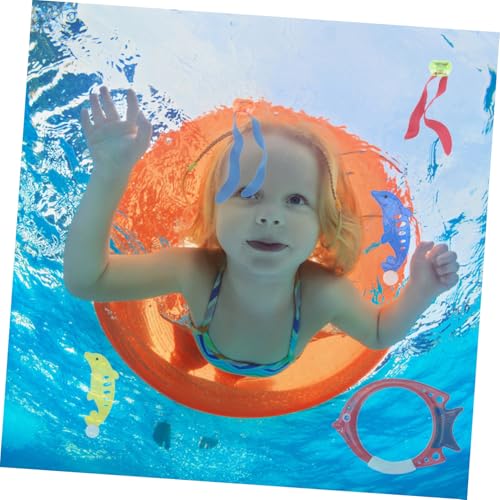 ORFOFE 17 Stück Teiliges Tauchen Bunte Unterwasser Schwimmbad Tauchringe aus Hochwertigem Kunststoff für Poolspiel Wasserspielzeug mit Sicherem Glattem Design Zufällige Zufällige Farbe ORFOFE 17 Stück Teiliges Tauchen Bunte Unterwasser Schwimmbad Tauchringe aus Hochwertigem Kunststoff für Poolspiel Wasserspielzeug mit Sicherem Glattem Design Zufällige Zufällige Farbe von ORFOFE