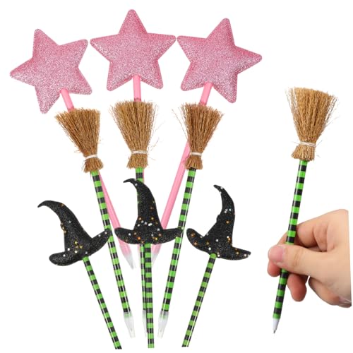 ORFOFE 18 . Teiliges Halloween Partyset Kugelschreiber mit Hexenhut Stern und Besen Motiven Glattes Schreiben Farbenfrohe Schreibgeräte als Partyfüllung und Valentinstagsgeschenk ORFOFE 18 . Teiliges Halloween Partyset Kugelschreiber mit Hexenhut Stern und Besen Motiven Glattes Schreiben Farbenfrohe Schreibgeräte als Partyfüllung und Valentinstagsgeschenk von ORFOFE