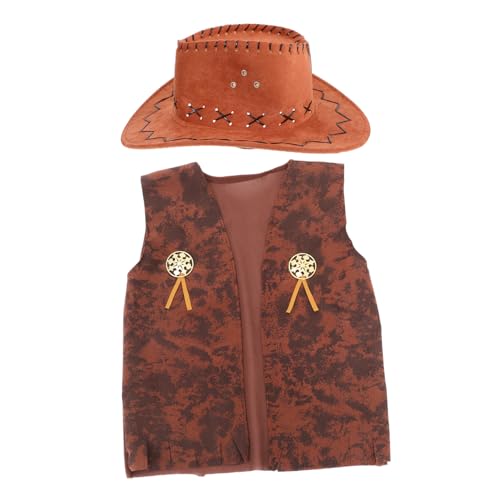 ORFOFE 1Satz Cowboy Kostüm für Männer Teiliges Western Outfit mit Hut Accessoires für Karneval und Themenpartys Komfortable Passform Einzigartiges Design Vielseitig Einsetzbar ORFOFE 1Satz Cowboy Kostüm für Männer Teiliges Western Outfit mit Hut Accessoires für Karneval und Themenpartys Komfortable Passform Einzigartiges Design Vielseitig Einsetzbar von ORFOFE