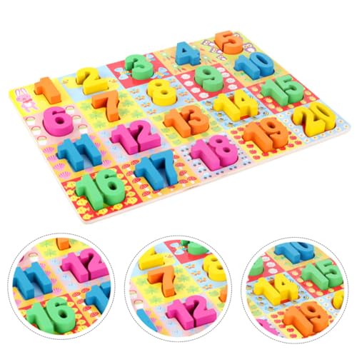 ORFOFE 1Satz Einlegespielzeug Zahlenpuzzle für Holzspielzeug mit Bunten Bausteinen Kognitiven Fähigkeiten und Farberkennung Lernspielzeug für Jungen und Ab Jahr ORFOFE 1Satz Einlegespielzeug Zahlenpuzzle für Holzspielzeug mit Bunten Bausteinen Kognitiven Fähigkeiten und Farberkennung Lernspielzeug für Jungen und Ab Jahr von ORFOFE