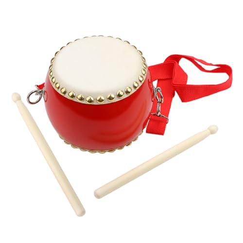 ORFOFE 1Satz Handtrommel für Rote Percussion mit Drumsticks Musikinstrument für Kleinkinder zur Musikalischer Fähigkeiten und Kreativität und Bühne ORFOFE 1Satz Handtrommel für Rote Percussion mit Drumsticks Musikinstrument für Kleinkinder zur Musikalischer Fähigkeiten und Kreativität und Bühne von ORFOFE
