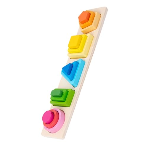 ORFOFE 1Satz Holz Sortier und Stapelspielzeug für Geometrisches Formpuzzle Motorischen Fähigkeiten Interaktives Lernspielzeug für Kleinkinder Ab Jahr ORFOFE 1Satz Holz Sortier und Stapelspielzeug für Geometrisches Formpuzzle Motorischen Fähigkeiten Interaktives Lernspielzeug für Kleinkinder Ab Jahr von ORFOFE