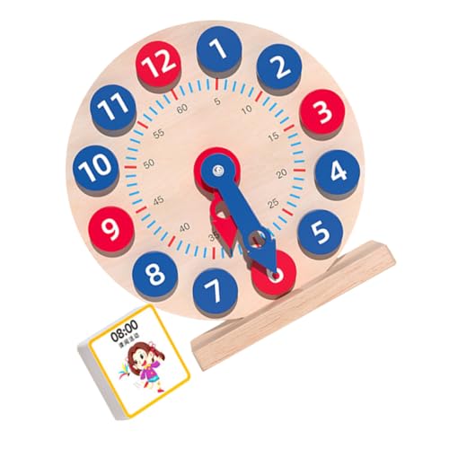 ORFOFE 1Satz Holzspielzeug Lernuhr für Kreatives Kognitives Uhrzeit Erkennung Pädagogisches Montessori für Frühe Bildung für Zuhause und Kindergarten ORFOFE 1Satz Holzspielzeug Lernuhr für Kreatives Kognitives Uhrzeit Erkennung Pädagogisches Montessori für Frühe Bildung für Zuhause und Kindergarten von ORFOFE