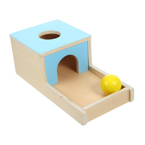 ORFOFE 1Satz Holzspielzeug Objektpermanenzbox für Fördert Feinmotorik und Hand Augen Koordination Sicher und Langlebig Lernspielzeug für Kleinkinder von ORFOFE