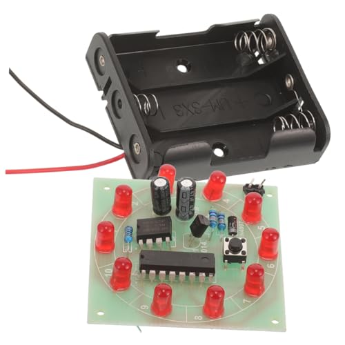ORFOFE 1Satz LED Lucky Wheel DIY Bausatz Wissenschaftliches Experimentierset für LED Lampe Schaltkreismaterial und Batteriefach für Kreative Projekte und Lernaktivitäten ORFOFE 1Satz LED Lucky Wheel DIY Bausatz Wissenschaftliches Experimentierset für LED Lampe Schaltkreismaterial und Batteriefach für Kreative Projekte und Lernaktivitäten von ORFOFE