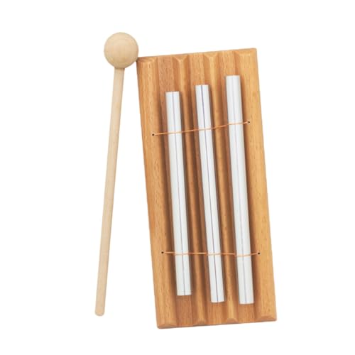 ORFOFE 1Stück Holz Schlaginstrument für Musikinstrument Hörfähigkeit und Musikalität Sicheres Design mit Glatter Oberfläche Langlebigem Handseil und Ansprechendem von ORFOFE