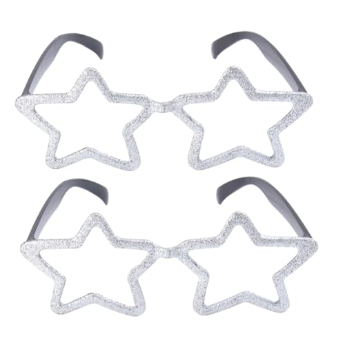 ORFOFE 2 Paare Glitzernde Sternförmige Partybrillen aus Spaß und Cosplay Zubehör für Karneval Halloween Fasching und Fotorequisiten für Erwachsene und Jugendliche ORFOFE 2 Paare Glitzernde Sternförmige Partybrillen aus Spaß und Cosplay Zubehör für Karneval Halloween Fasching und Fotorequisiten für Erwachsene und Jugendliche von ORFOFE