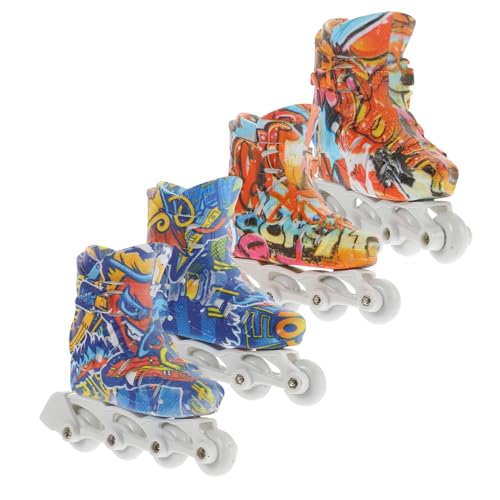 ORFOFE 2 Paare Kompakte Finger Rollschuhe aus Robustem Kunststoff Farbige Fingerspielzeuge für Erwachsene Stressabbauende Mini Gleitschuhe Party und Schulsupply ORFOFE 2 Paare Kompakte Finger Rollschuhe aus Robustem Kunststoff Farbige Fingerspielzeuge für Erwachsene Stressabbauende Mini Gleitschuhe Party und Schulsupply von ORFOFE