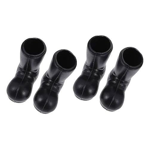 ORFOFE 2 Paare Mini Weihnachtsstiefel Miniatur Santa Schuhe Weihnachtsmann Stiefel Mini Deko für Puppenhaus und Weihnachtliche Fotorequisiten für DIY und Tischdekoration von ORFOFE