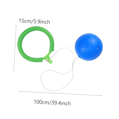 ORFOFE 2 STÜCK Teiliges Hüpfball mit Sprungring Elastisches Fitnessspielzeug für Leichtes Sicheres Hüpfspiel für Jungen und Mädchen Fördert Bewegung und Koordination im Zufällige Farbe von ORFOFE