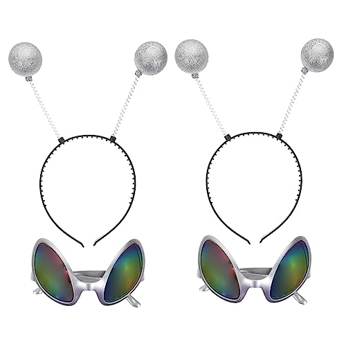 ORFOFE 2 Sätze Brille mit Haarreif Teiliges für Kreative Cosplay Party Dekorationen Leicht und für Festivals Geburtstagsfeiern und Kostümpartys ORFOFE 2 Sätze Brille mit Haarreif Teiliges für Kreative Cosplay Party Dekorationen Leicht und für Festivals Geburtstagsfeiern und Kostümpartys von ORFOFE