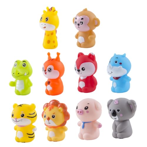 ORFOFE 2 Sätze Bunte Fingerpuppen Tiermotiv Rollenspiel Eltern Junge Mädchen für Kleinkinder Weihnachten Geschenk Zoo Waldmotive Puppen Spielspaß von ORFOFE