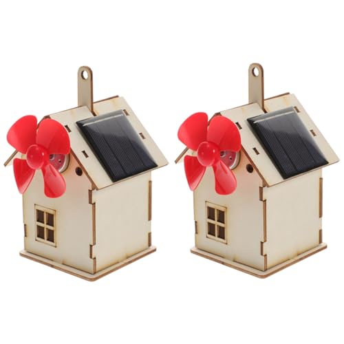 ORFOFE 2 Sätze DIY Solarhaus Bausatz aus Holz Pädagogisches Experimentierspielzeug für Solarbetrieben Leicht Kompakt Fördert und Problemlösungskompetenz ORFOFE 2 Sätze DIY Solarhaus Bausatz aus Holz Pädagogisches Experimentierspielzeug für Solarbetrieben Leicht Kompakt Fördert und Problemlösungskompetenz von ORFOFE