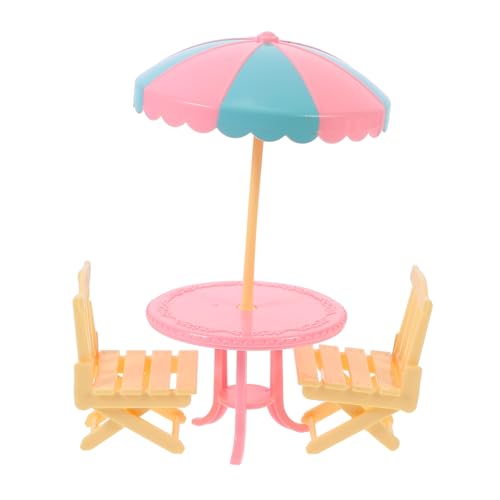 ORFOFE 2 Sätze Miniatur Strandliege Puppenhaus Zubehör Abs Material Dekoratives Beach Facility für Miniaturräume und Puppenhäuser von ORFOFE