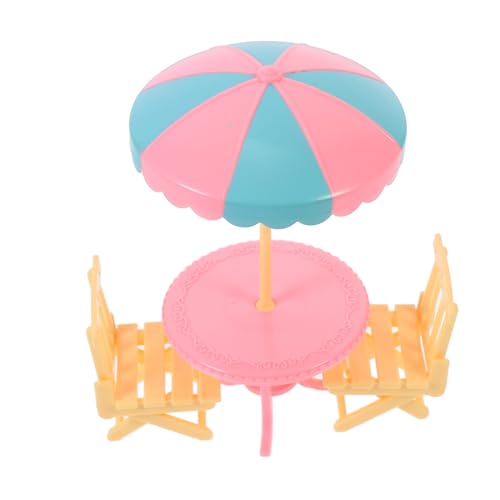 ORFOFE 2 Sätze Miniatur Strandliegestuhl Detailgetreue Puppenhaus Deko Lebensechte Strandmöbel für Strandthema Miniatur von ORFOFE