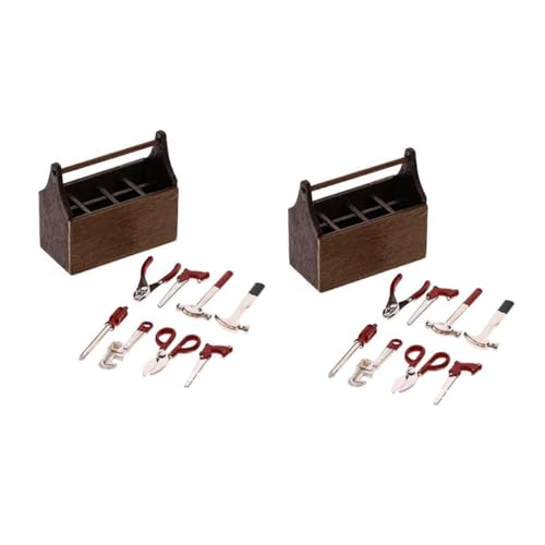 ORFOFE 2 Sätze Puppenhaus-Modell Mini Werkzeugkoffer Familien-Toolbox-anzugsmodell Modellbausatz Toolbox Für Dollhouse Zubehör Für Puppenhaus Puppenhausbauzubehör Braun Legierung ORFOFE 2 Sätze Puppenhaus-Modell Mini Werkzeugkoffer Familien-Toolbox-anzugsmodell Modellbausatz Toolbox Für Dollhouse Zubehör Für Puppenhaus Puppenhausbauzubehör Braun Legierung von ORFOFE
