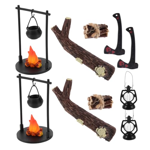 ORFOFE 2 Sätze Realistische Hängender Ofen Modell Naturnahe Outdoor Szene Deko Kompakte Miniatur Landschaftsaccessoires für Puppenhaus und Sammler ORFOFE 2 Sätze Realistische Hängender Ofen Modell Naturnahe Outdoor Szene Deko Kompakte Miniatur Landschaftsaccessoires für Puppenhaus und Sammler von ORFOFE