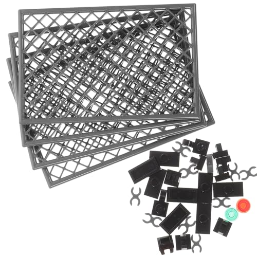 ORFOFE 2 Sätze Teiliges Militärzaun Set aus robustem Kunststoff DIY Zubehör für kreative Spielzeugfiguren kindersicher zur Dekoration von Sandtischen und Militärpartys von ORFOFE