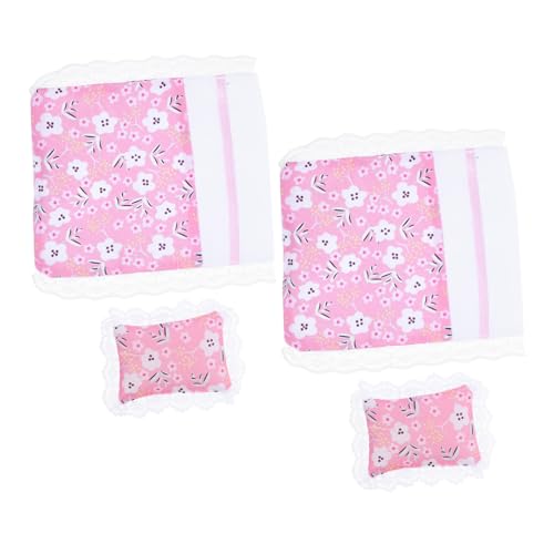 ORFOFE 2 Satz Puppenhausbettwäsche Spielzeugbett Puppenhauszubehör und Möbel Puppenhausminiaturen Puppenhauskissen Mini-Puppenhaus-Dekor Puppenhauszubehör Bett Dollhouse Wohnzimmer Stoff ORFOFE 2 Satz Puppenhausbettwäsche Spielzeugbett Puppenhauszubehör und Möbel Puppenhausminiaturen Puppenhauskissen Mini-Puppenhaus-Dekor Puppenhauszubehör Bett Dollhouse Wohnzimmer Stoff von ORFOFE