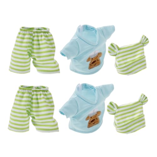 ORFOFE 2 Satz Puppenkleidung mit Hemd Hose und Mütze Langlebige Waschbare Spielhaus Puppen-Outfits für Modische Verkleidung für Rollenspiele und Puppenmode ORFOFE 2 Satz Puppenkleidung mit Hemd Hose und Mütze Langlebige Waschbare Spielhaus Puppen-Outfits für Modische Verkleidung für Rollenspiele und Puppenmode von ORFOFE