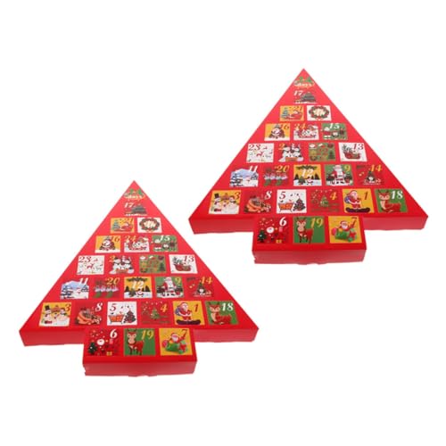 ORFOFE 2 Stück DIY Feiertags-adventskalender, 24 Tage Countdown-box, Leere Geschenkboxen Für Kinder Und Erwachsene Für Urlaubsdekoration Und Partygeschenke ORFOFE 2 Stück DIY Feiertags-adventskalender, 24 Tage Countdown-box, Leere Geschenkboxen Für Kinder Und Erwachsene Für Urlaubsdekoration Und Partygeschenke von ORFOFE