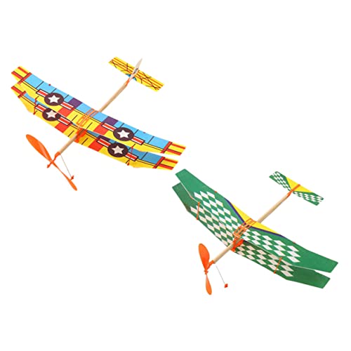 ORFOFE 2 Stück DIY- für Lernspielzeug für Flugzeugspielzeug für basteln für bastelmaterial für fliegendes Segelflugzeuge von ORFOFE
