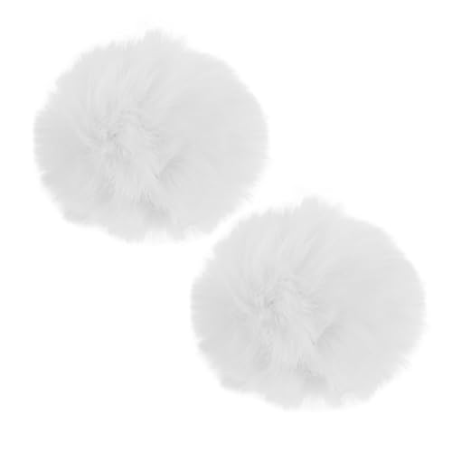 ORFOFE 2 Stück Flauschige Bunny Tail Cosplay Accessoires aus Plüsch Weicher Kaninchenschwanz mit Clip für Damen für Fasching Halloween und Kostümpartys von ORFOFE