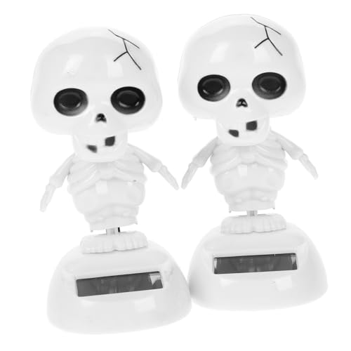 ORFOFE 2 Stück Halloween Solar Tänzer Geist Deko Leichtes Kunststoff Auto Schlafzimmer Ornament Kompakt Robust für Halloween Party und Horror-Fans für Pkw LKW SUV Geeignet von ORFOFE
