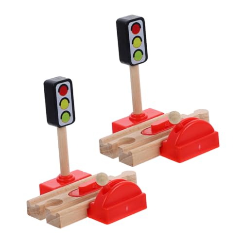 ORFOFE 2 Stück Holz Zugbahn Zubehör Teiliges mit Lustigem Hölzernem Eisenbahn Signal und Hebelbarriere Realistisches Verkehrssignal für Geeignet für Kindergarten und Zuhause ORFOFE 2 Stück Holz Zugbahn Zubehör Teiliges mit Lustigem Hölzernem Eisenbahn Signal und Hebelbarriere Realistisches Verkehrssignal für Geeignet für Kindergarten und Zuhause von ORFOFE