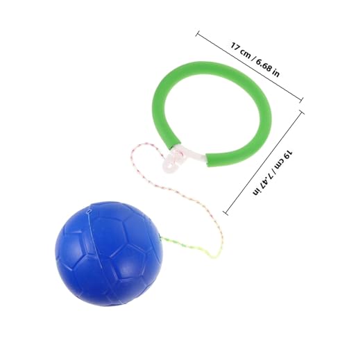 ORFOFE 2 Stück Hüpfball mit Knöchelring für Erwachsene Bunte Fitness Skip Bälle Koordination Balance und Beinmuskulatur für Outdoor Sport und Familienaktivitäten von ORFOFE