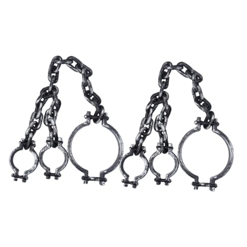 ORFOFE 2 Stück Leichte Halloween-handschellen Kunststoff Realistische Gruselige Gefängnisfesseln für Halloween-cosplay Partyrequisiten Spukige Dekorationen Komfortabel und Vielseitig ORFOFE 2 Stück Leichte Halloween-handschellen Kunststoff Realistische Gruselige Gefängnisfesseln für Halloween-cosplay Partyrequisiten Spukige Dekorationen Komfortabel und Vielseitig von ORFOFE